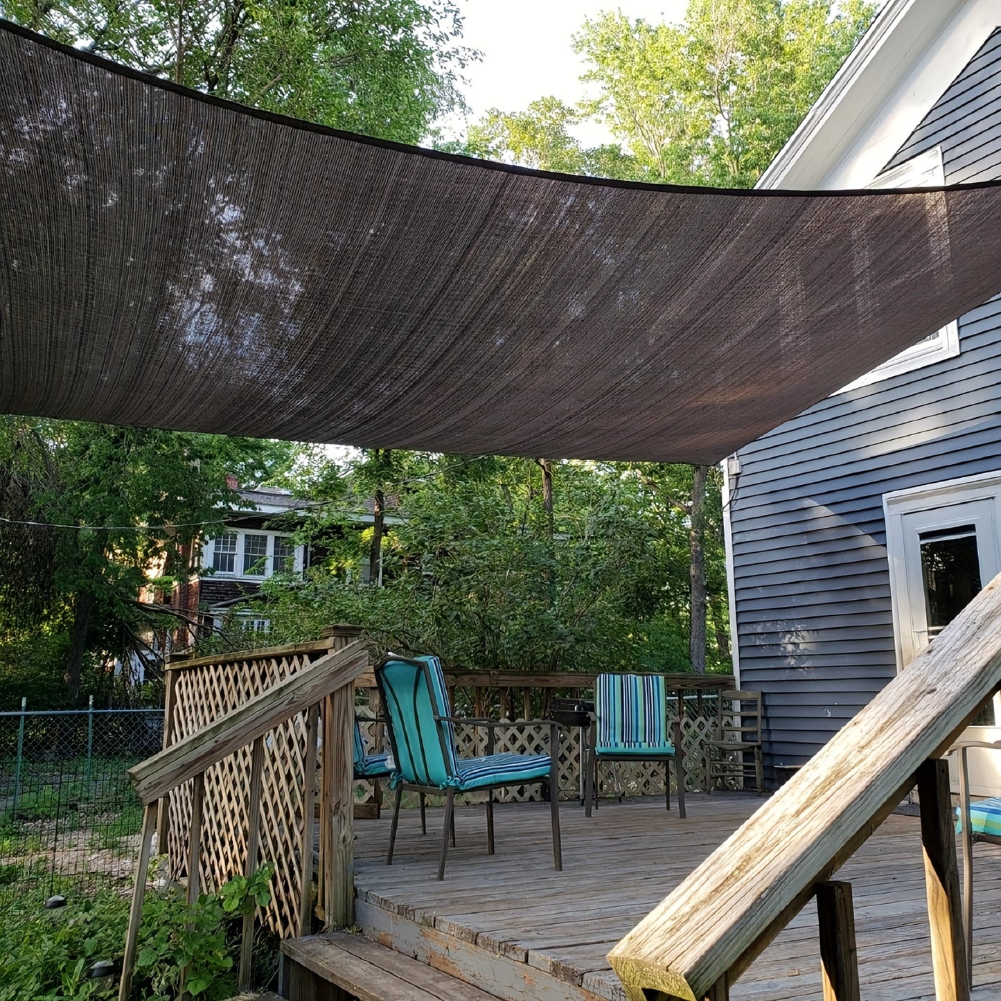 OccluZen TerraShade — Toile d’ombrage respirante avec œillets (brun)