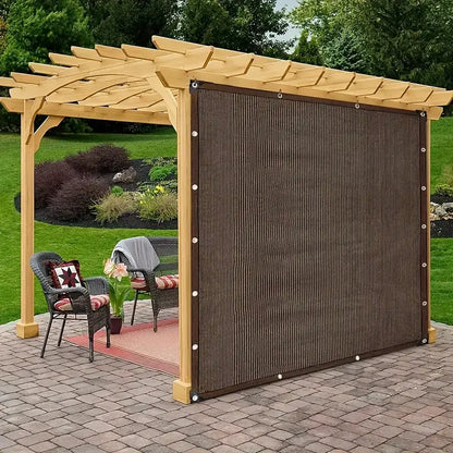 OccluZen TerraShade — Toile d’ombrage respirante avec œillets (brun)
