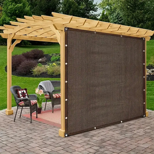 OccluZen TerraShade — Toile d’ombrage respirante avec œillets (brun)