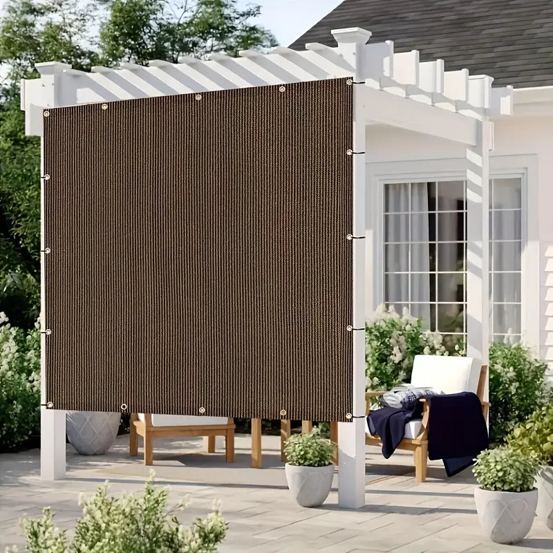 OccluZen TerraShade — Toile d’ombrage respirante avec œillets (brun)